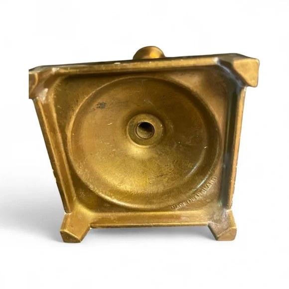 Vintage Brass Taper Candle Holder 9.5 Tall Made in London